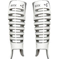 Stx Lacrosse Goalie Valor Shin Guards, L/Xl, Pair, White
