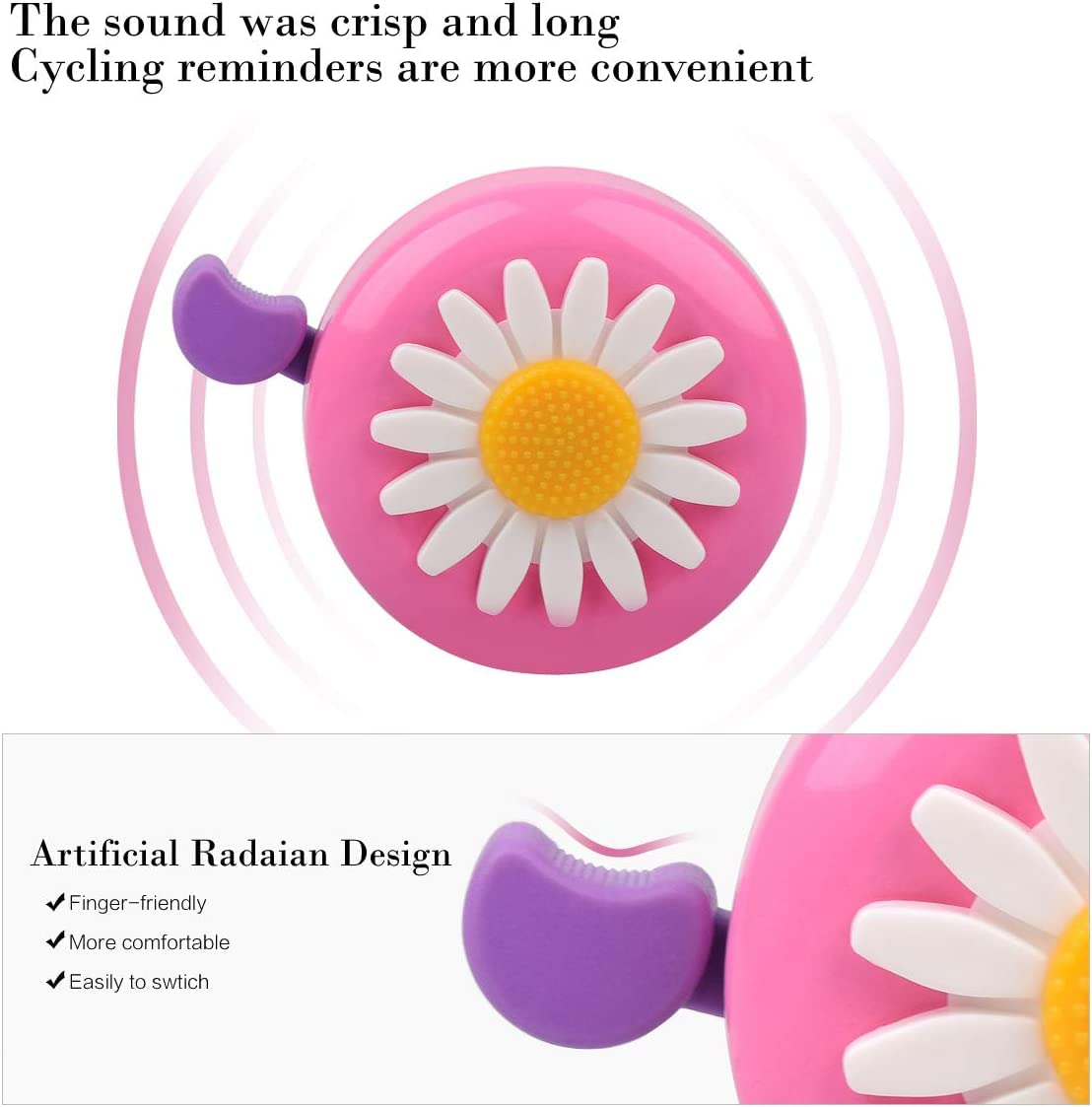 U-Lian Butterfly Kids Purple Streamers And Bike Bell For Girls