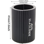 Heyous 1 Pair Black 25.4 To 31.8Mm Cycling Parts Components Bike Handlebar Shim Bicycle Handlebar Stem Shim Handle Bar Adapter R