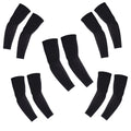 Kuhnmarvin Women Compression Arm Sleeves For Men To Cover Arms Tattoo Cover-Up Volleyball Sleeve Softball Pickleball (5 Pairs Bl