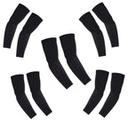 Kuhnmarvin Women Compression Arm Sleeves For Men To Cover Arms Tattoo Cover-Up Volleyball Sleeve Softball Pickleball (5 Pairs Bl