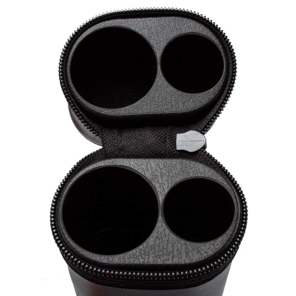 Gse Billiard Cue Cases, 1X1 Deluxe Hard Billiard Pool Cue Stick Carrying Case, Pool Billiards Accessories (Black/Purple)