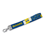 Rico Industries Nfl Football Los Angeles Rams Standard Wrist Lanyard Key Chain, Cute Wristlet Strap Keychain Holder For Women Me
