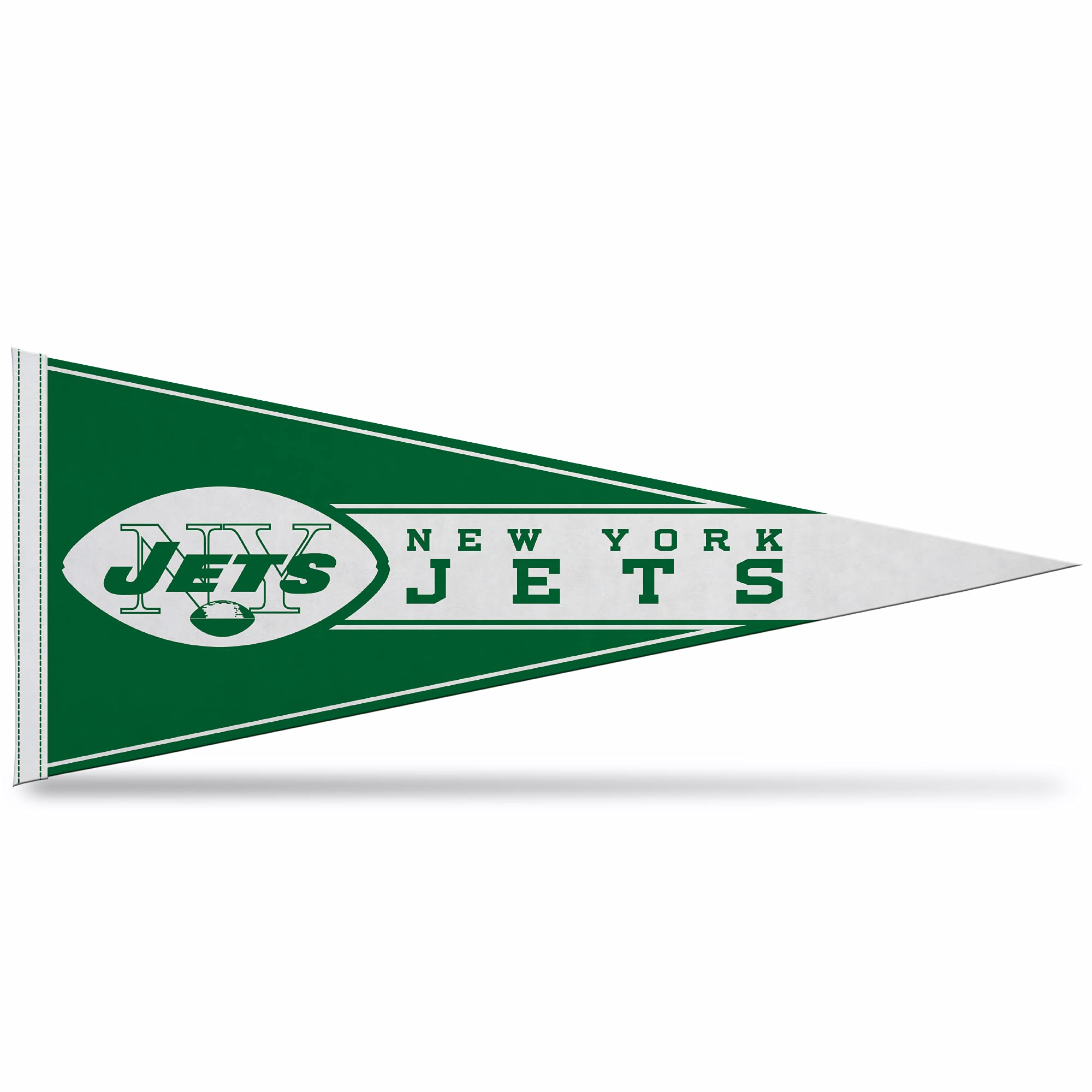 Rico Industries Nfl Football New York Jets Retro 12'' X 30'' Felt Wall D  Cor Pennant - Great For Home/Bed Room/Man Cave D  Cor