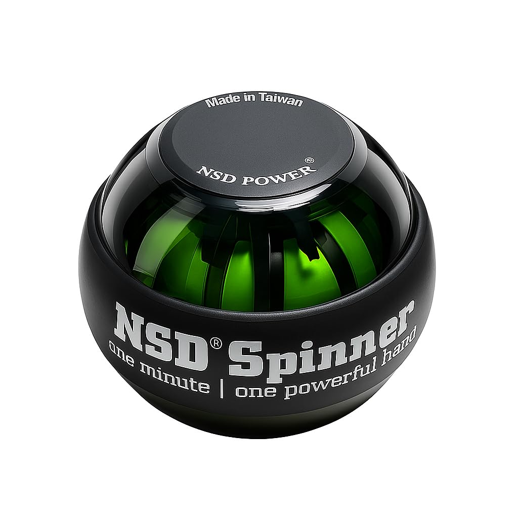 NSD Power AutoStart Spinner Gyroscopic Wrist and Forearm Exerciser with Auto Start Feature