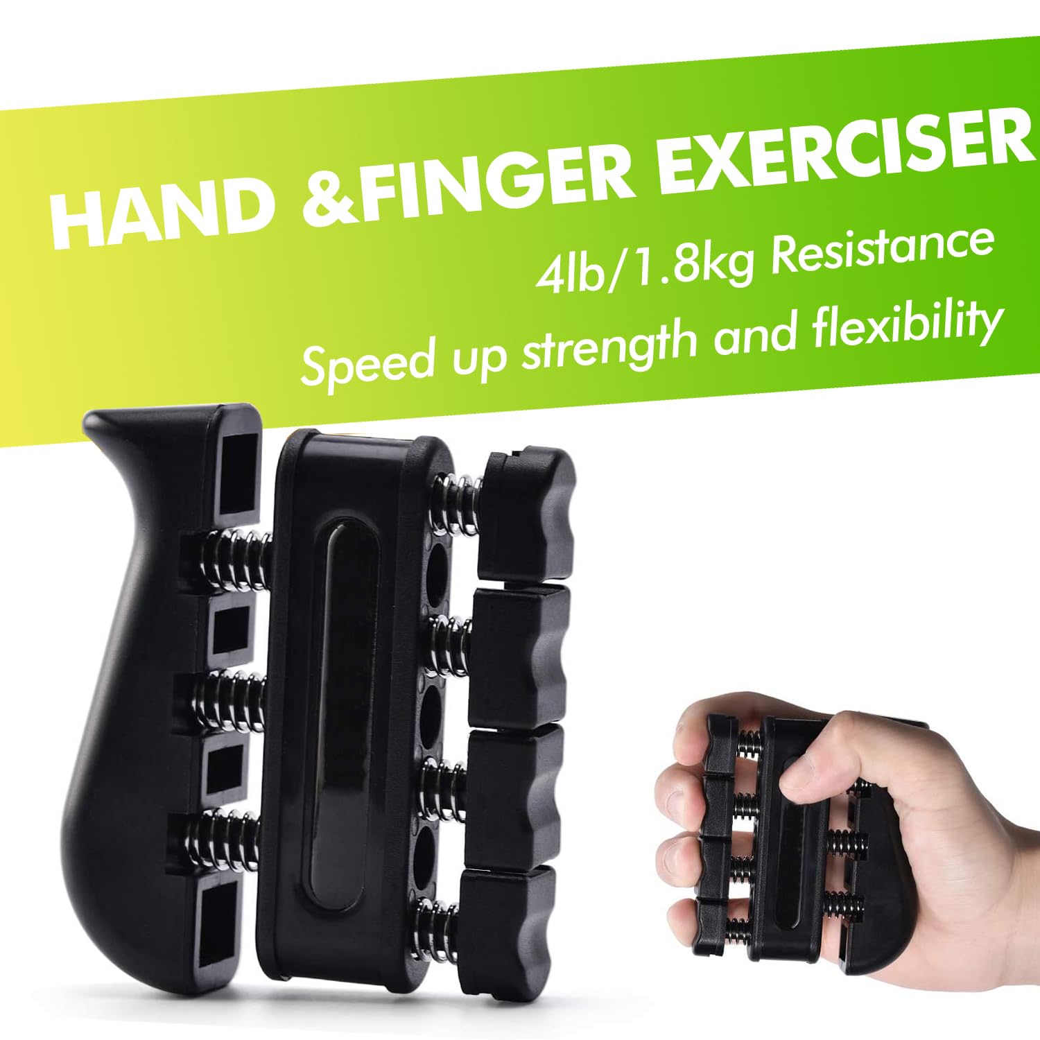 Hand Trainer Kit 8 Pack,Finger Trainer,Gyroscopic Ball, Anti Stress Ball,Grip Trainer With Counter,Finger Stretcher,Hand Grip St