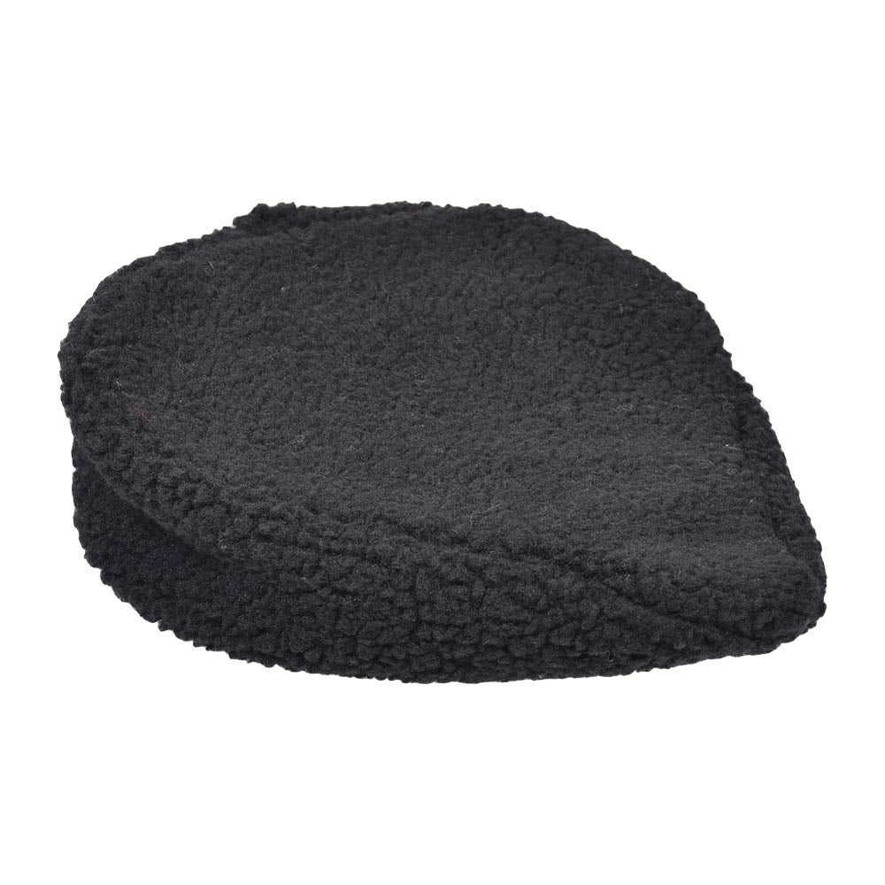 Alveytech Black Universal Fleece Seat Cover For Bike & Scooter Seats