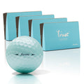 Trust Golf Ball, Aurora ICY Blue, Soft, Distance, Straight Flight, and Easy to Spot, Crystal Urethane Covered, 3-Piece (ICY Blue
