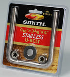 Ce Smith - 15503A Stainless Steel U-Bolts - Durable Boating Hardware - 7/16''-14 X 3-1/8'' X 4''