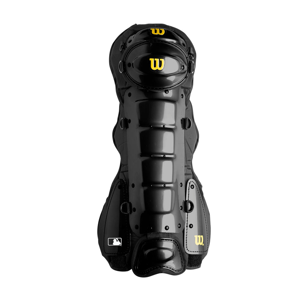 Wilson Pro Gold 2 Leg Guards - Black/Charcoal, Small/Medium