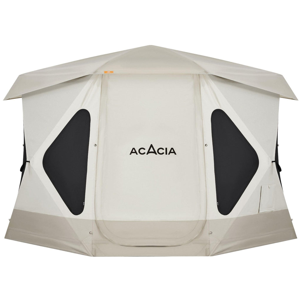 Acacia Space Camping Tent Xl, 4-6 Person Large Family Tent With 6'10'' Height, 2 Doors, 8 Windows, Waterproof Pop Up Easy Setup