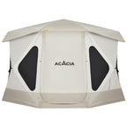 Acacia Space Camping Tent Xl, 4-6 Person Large Family Tent With 6'10'' Height, 2 Doors, 8 Windows, Waterproof Pop Up Easy Setup