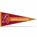 Rico Industries Nfl Football Tampa Bay Buccaneers Retro 12'' X 30'' Felt Wall D  Cor Pennant - Great For Home/Bed Room/Man Cave