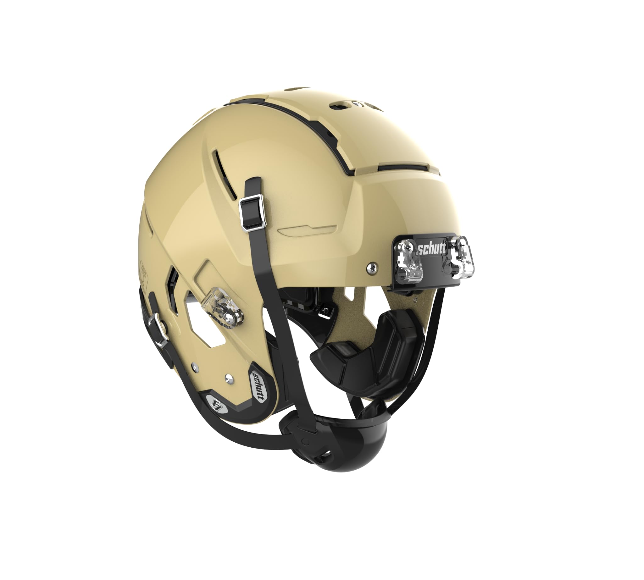 F7 VTD Collegiate Helmet - No Facemask Attached, Large, Metallic Vegas Gold