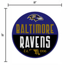 Rico Industries Nfl Football Baltimore Ravens Classic Shape Cut Pennant - Home And Living Room D  Cor - Soft Felt Ez To Hang