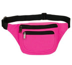 Yens Fanny Pack For Men Women - Waist Bag Pack - Lightweight Belt Bag For Travel Sports Hiking (Fn-03 3-Zip, Neon Pink)