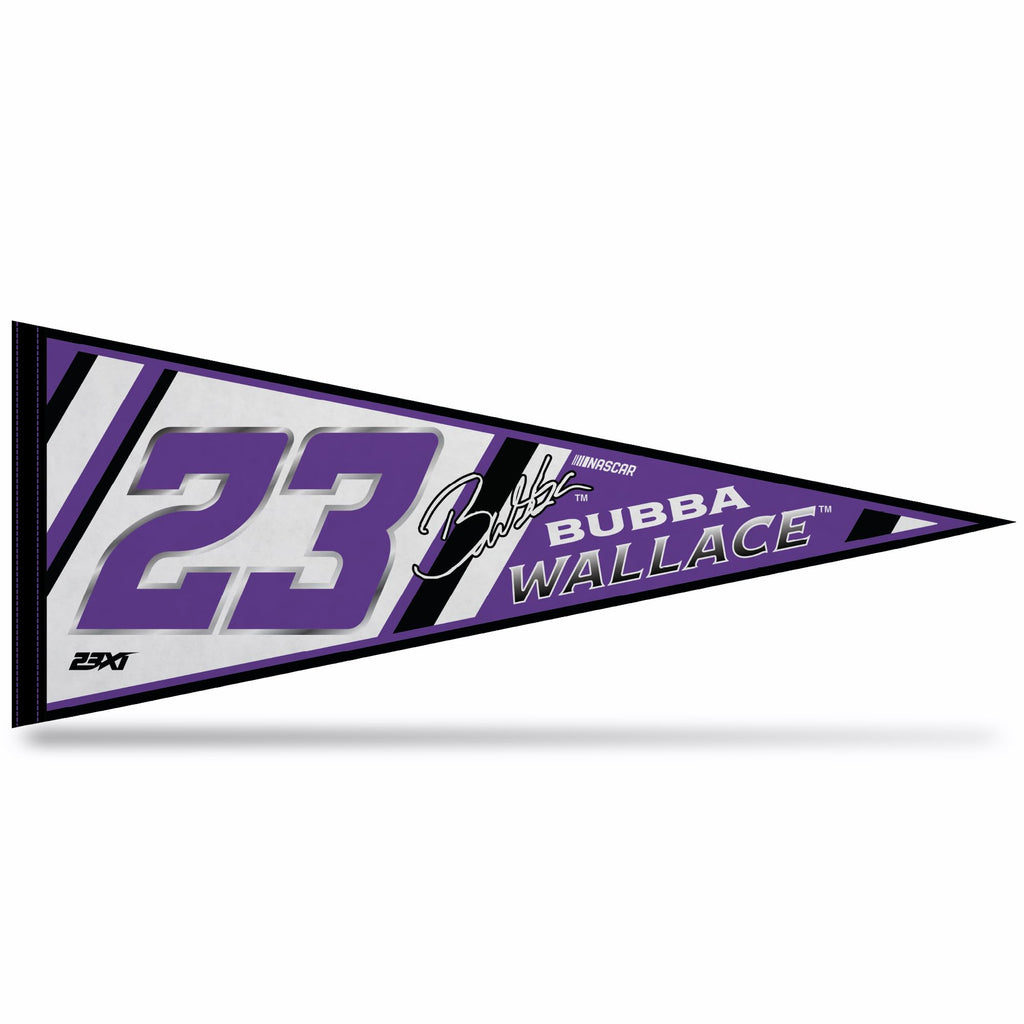 Rico Industries Nascar Racing Bubba Wallace 12'' X 30'' Felt Wall D  Cor Pennant - Great For Home/Bed Room/Man Cave D  Cor
