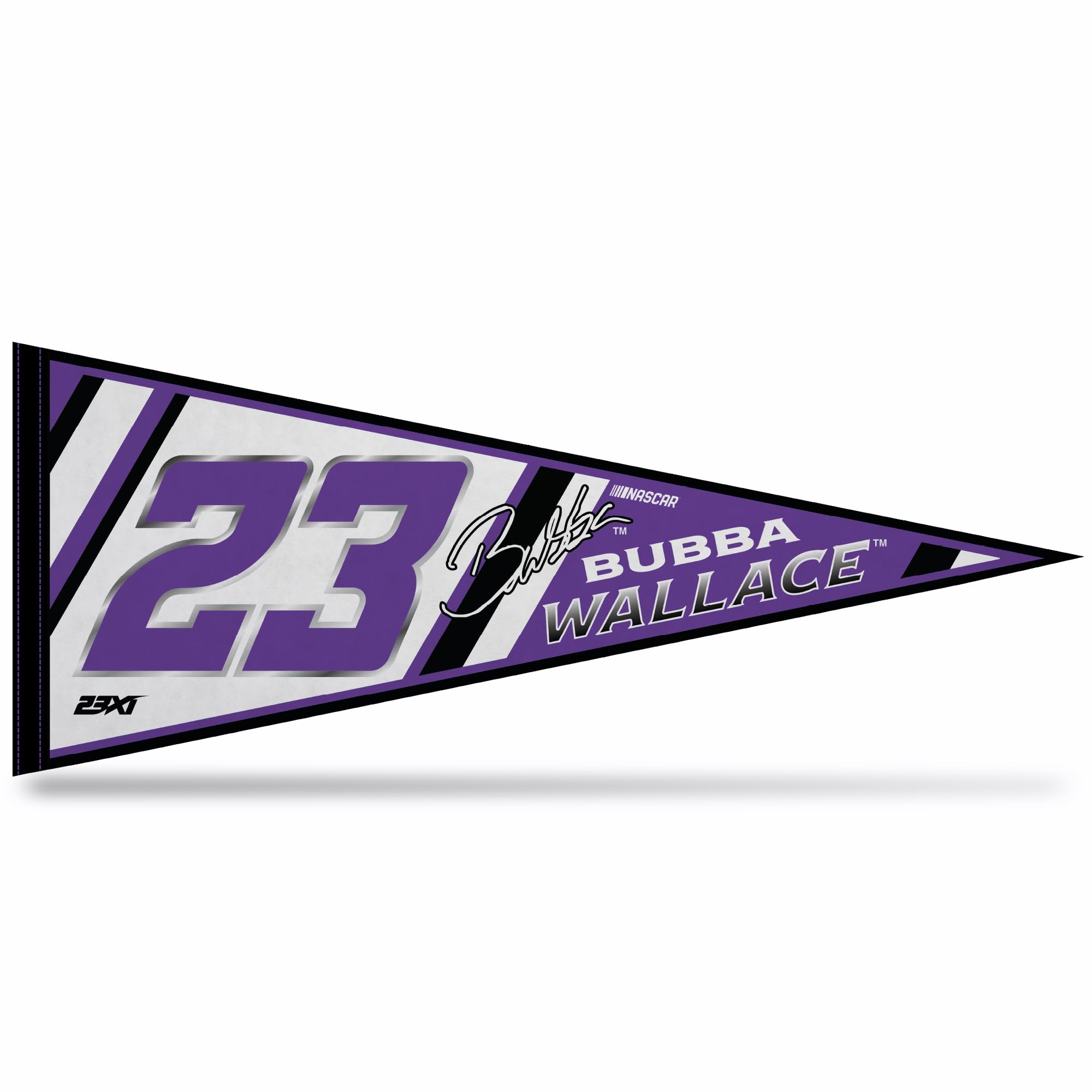 Rico Industries Nascar Racing Bubba Wallace 12'' X 30'' Felt Wall D  Cor Pennant - Great For Home/Bed Room/Man Cave D  Cor