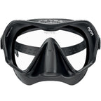 Seac Ajna, Frameless Scuba Diving Mask With Wide View, 100% Silicone Skirt,Black