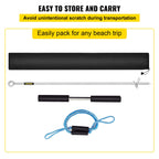 Vevor Sand Anchor, 36'' Length Auger To The Beach And Sandbar, 316 Stainless Steel Screw Anchor W/Removable Handle, Bungee Line