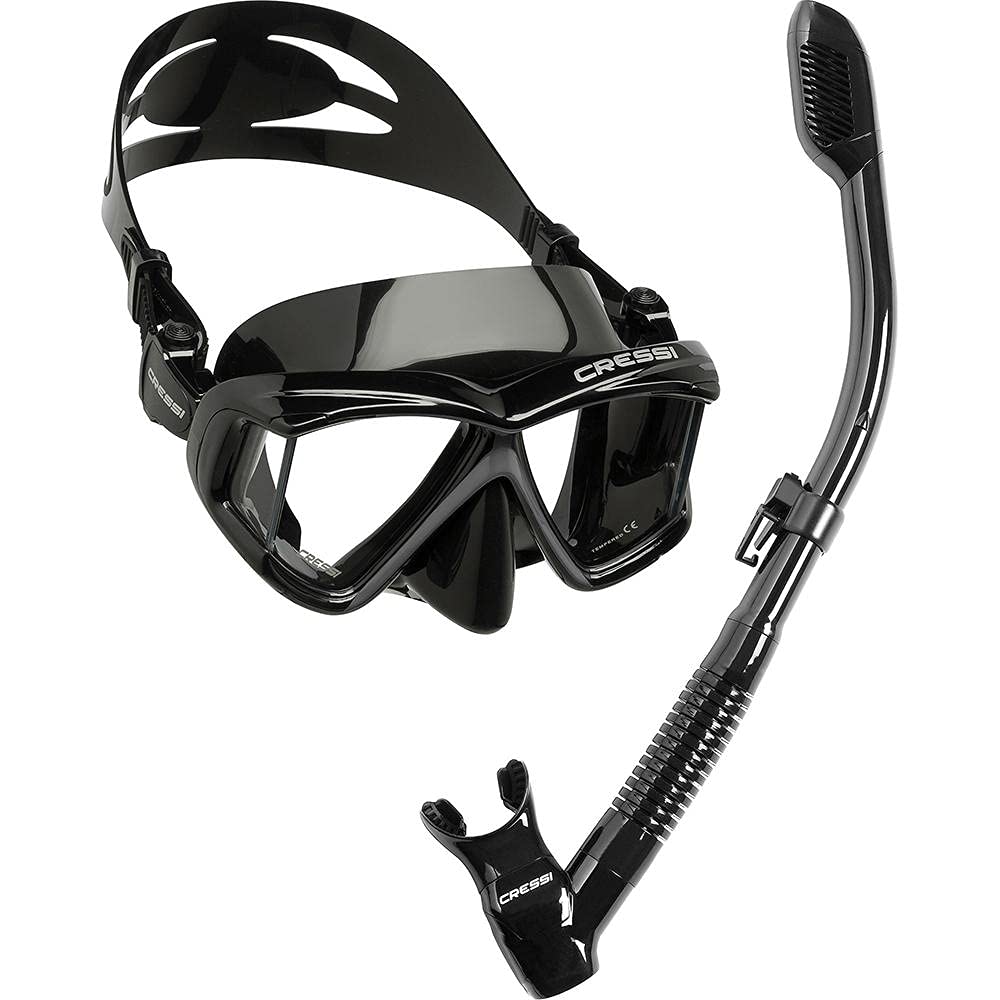 Cressi Pano 4 & Supernova Dry, Black/Silver