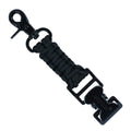 Melotough Tactical Glove Clip Braided Paracord Gloves Clips Holder For Hunting, Hiking, Camping, Outdoor Activities(Blk)