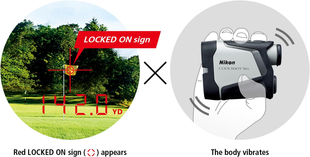 Nikon Coolshot 50I Golf Rangefinder | Laser Rangefinder With Magnet Mount, Slope, Oled Display | Official Nikon Usa Model