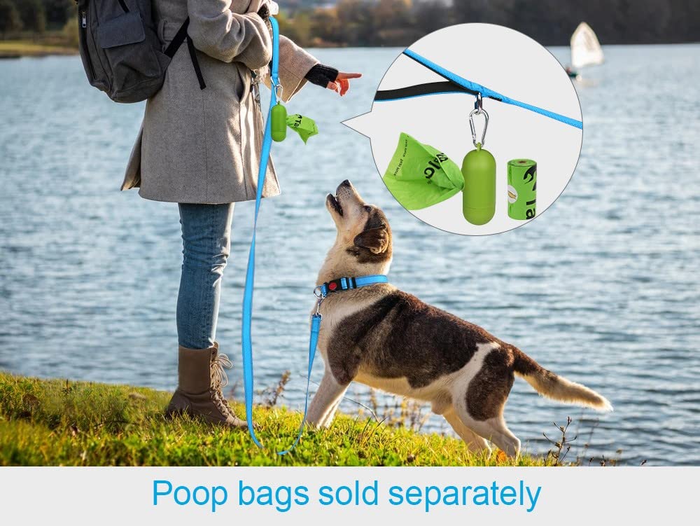 Taglory Reflective Heavy Duty Dog Leash 1 In X 4 Ft, Neoprene Padded Handle And Metal Hook Pet Training Leashes For Small Medium