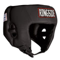 Ringside Competition Boxing Muay Thai Mma Sparring Head Protection Headgear Without Cheeks, Black, Small