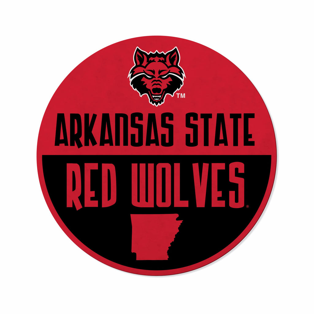 Rico Industries Ncaa Arkansas State Red Wolves Classic Shape Cut Pennant - Home And Living Room D  Cor - Soft Felt Ez To Hang 20