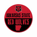 Rico Industries Ncaa Arkansas State Red Wolves Classic Shape Cut Pennant - Home And Living Room D  Cor - Soft Felt Ez To Hang 20