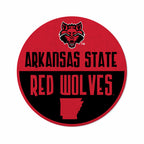 Rico Industries Ncaa Arkansas State Red Wolves Classic Shape Cut Pennant - Home And Living Room D  Cor - Soft Felt Ez To Hang 20