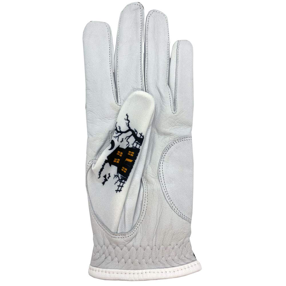 Giggle Golf Women'S Golf Glove (Medium, Worn On Right Hand, Black Halloween)