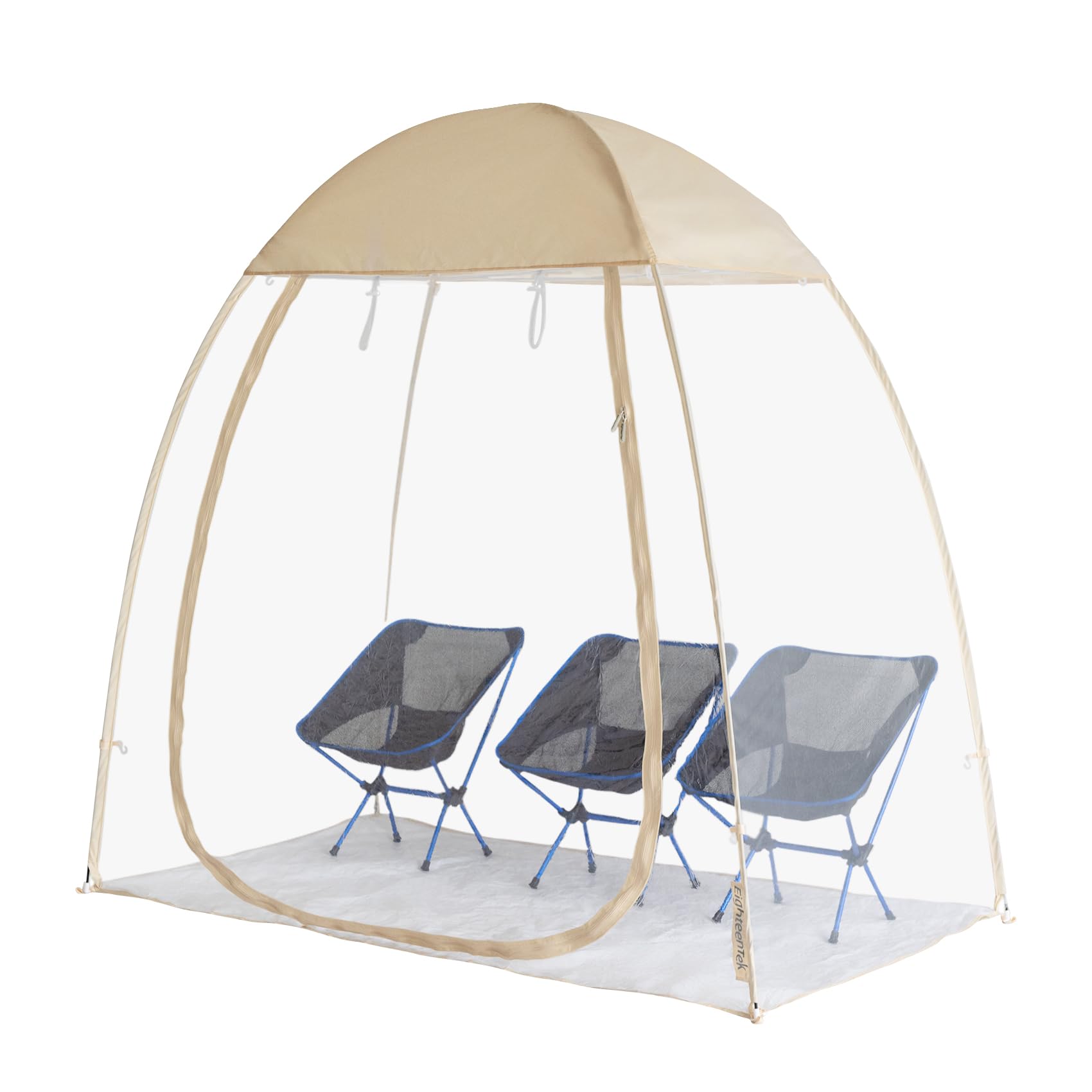 Eighteentek Clear Sports Tent 540 View Transparent Pvc House Room Greenhouse Camping Tent Canopy Gazebos Weatherproof Pop-Up Ten