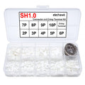 Sh1.0 Connectors And Crimp Terminal Kit Compatible With Jst Sh Connectors Plugs 1.0Mm Pitch For I2C Qwiic Stemma Qt Wire Flight 