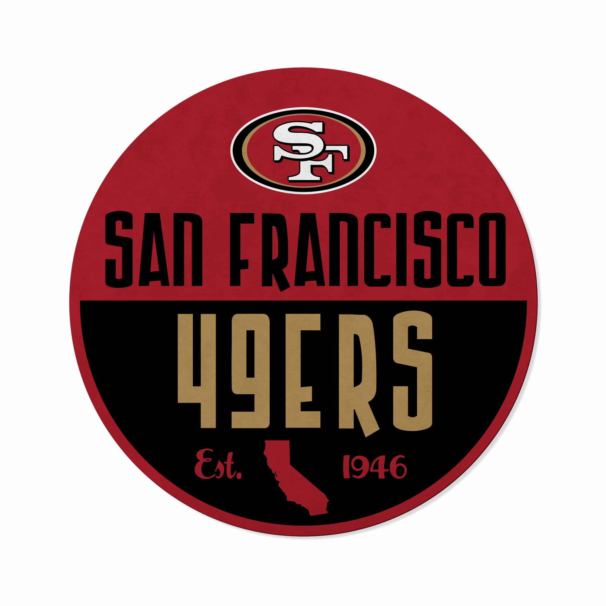 Rico Industries Nfl Football San Francisco 49Ers Classic Shape Cut Pennant - Home And Living Room D  Cor - Soft Felt Ez To Hang