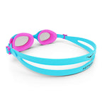 Aqtivaqua Kids Swim Goggles Swimming Goggles For Kids Youth Childrens Boys Girls (Neonblue/Magenta Colour)