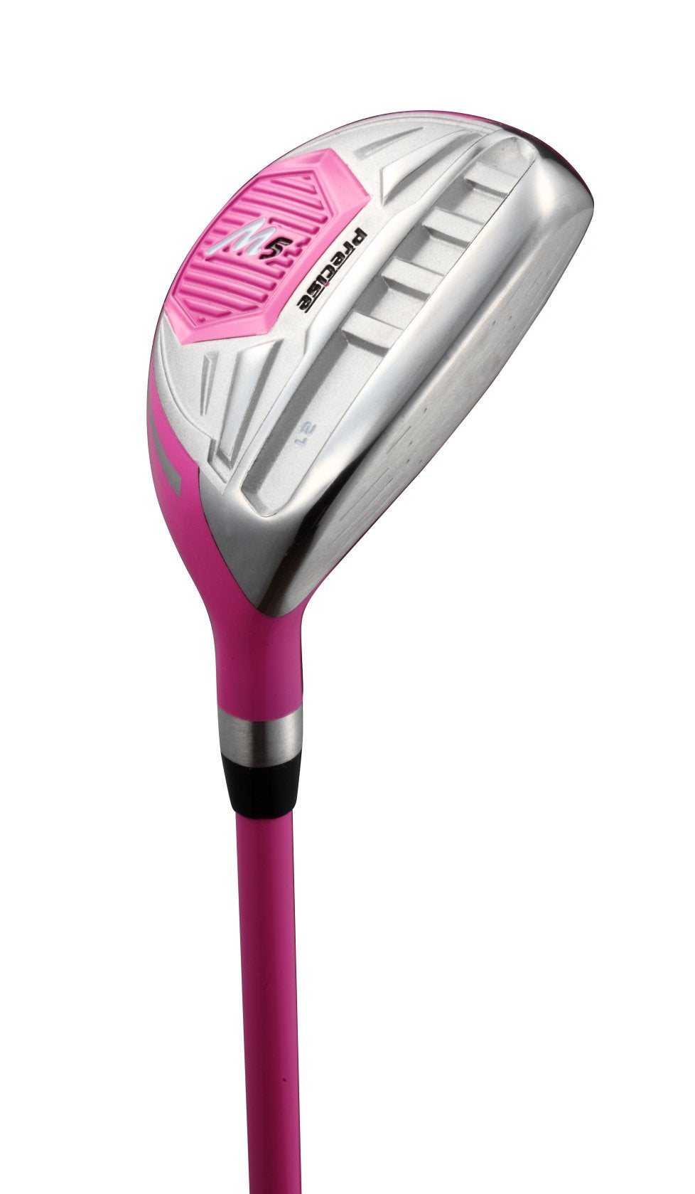 Top Line Ladies Pink Right Handed M5 Golf Club Set, Includes: Driver, Wood, Hybrid, No. 5,6,7,8,9, Pw Stainless Steel Irons, Put