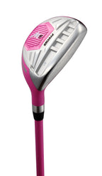 Top Line Ladies Pink Right Handed M5 Golf Club Set, Includes: Driver, Wood, Hybrid, No. 5,6,7,8,9, Pw Stainless Steel Irons, Put
