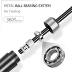 Redify Weighted Jump Rope For Workout Fitness(1Lb), Tangle-Free Ball Bearing Rapid Speed Skipping Mma Boxing Weight-Loss,Aluminu