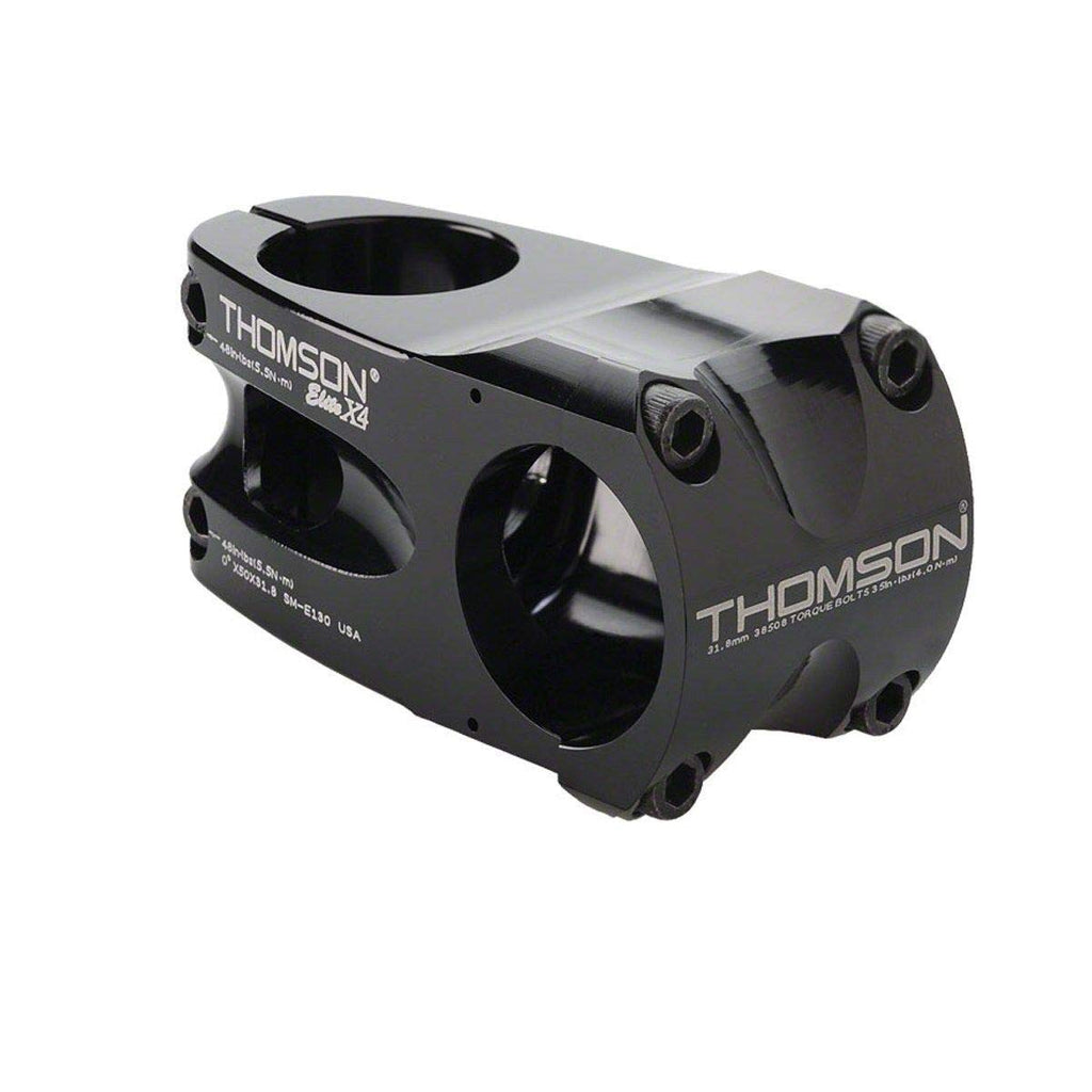 Thomson X4 31.8 Bicycle Stem (1-1/8 X 0-Degree X 50Mm, Black)