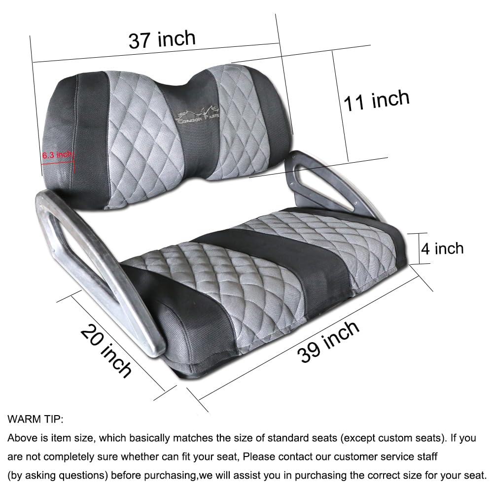 Golf Cart Seat Covers For Club Car Precedent,Ds And Yama Golf Carts Oem Ordinary Front Seats,Breathable Washable Polyester Mesh