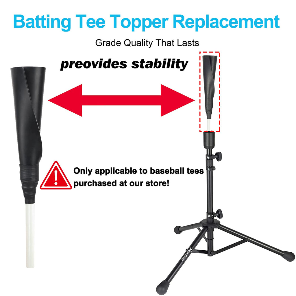 Basegoal Batting Tee Topper Replacement Basic Ball Rest Rubber Cup (2 Pack New White)