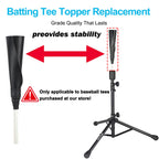 Basegoal Batting Tee Topper Replacement Basic Ball Rest Rubber Cup (2 Pack New White)