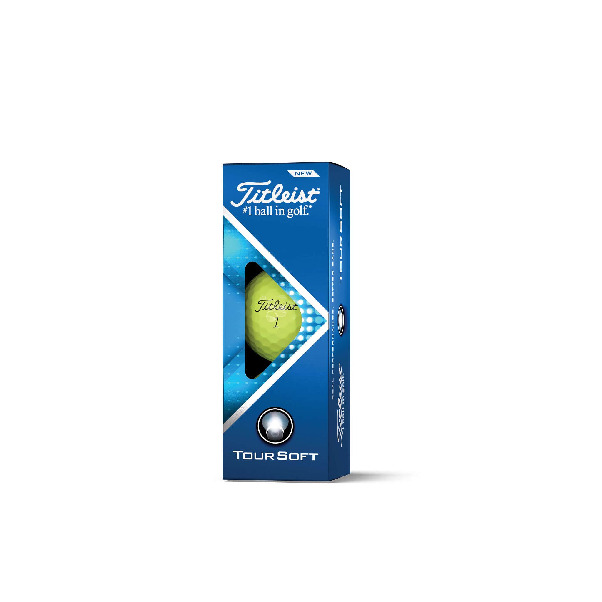 Titleist Tour Soft T4113S-J Unisex Golf Ball, Yellow