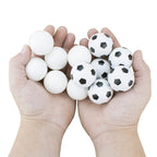 12 Pack Of Mixed Foosballs - For Standard Foosball Tables & Classic Tabletop Soccer Game Balls (6 Black & White Soccer) (6 Smoot