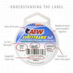 American Fishing Wire Surfstrand, Bare 1X7 Stainless Steel Leader Wire, 170 Lb Test, 0.033 Diameter, Camo, 600 Ft