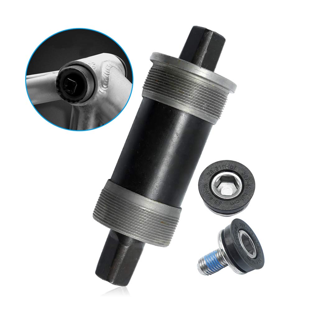 Hoypeyfiy Bb-Un26 Square Taper Bottom Bracket 68 * 123/127 / 110Mm (Black 1Pcs) (68X110Mm)