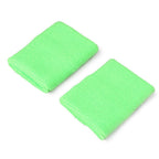 Mallofusa 10 Pack Colorful Sports Basketball Football Absorbent Wristband Party Outdoor Activity (Light Green)