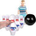 Giggle N Go Toddler Mini Bowling Set - Toddler Games Like Our Inflatable Bowling Game Are A Safe Option As Toddler Toys For Boys